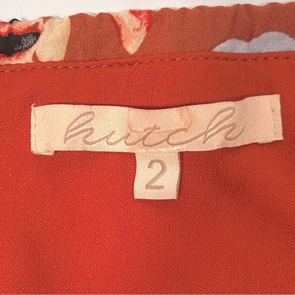 HUTCH Declan Brown Rust Dress Size 2 Floral Midi Boho Prairie Cottage Western - Picture 8 of 9